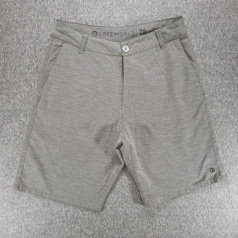 Freeworld Men's Stretch Hybrid Shorts – Size 28 – Gray –‎ Casual Activewear